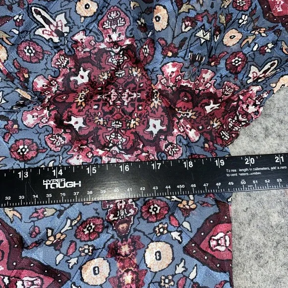 White House Black Market Shift Dress Women's M Multi Color V Neck Flared Sleeve - Picture 11 of 13